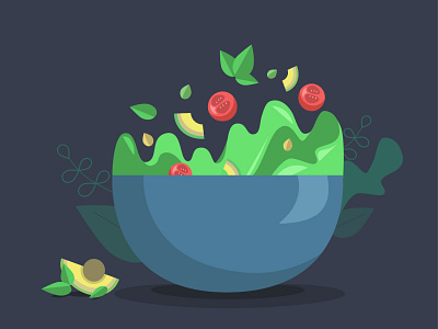Salad – Food Illustration