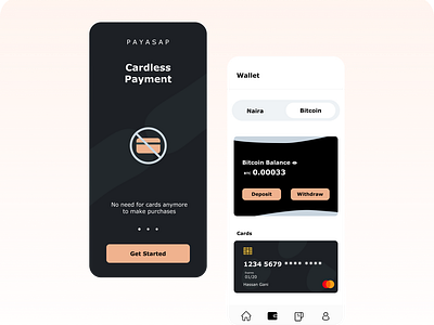 Cardless payment app with crypto integration