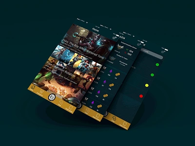 League App debut design ios league of legends mobile sketch