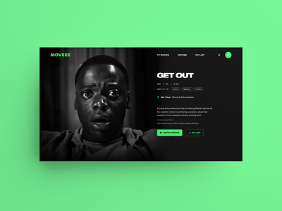 Movee Page - Get Out landingpage uidesign uiuxdesign
