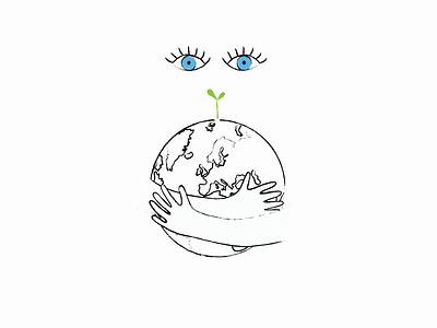 Hug | Earth 2d design earth graphic design hug illustration illustrator marisolantolin noplanetb vector