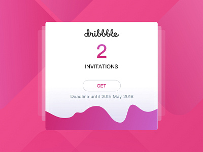 2x Dribbble Invitations color dribbble dribbble invitations get invitations invite two