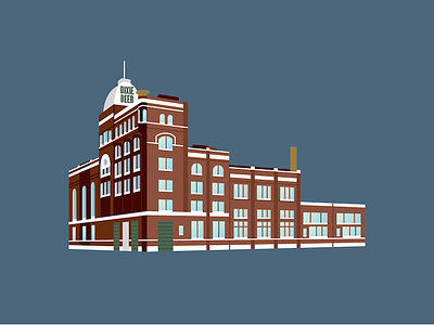 Dixie Brewery architecture beer brewery building house illustration new orleans vector