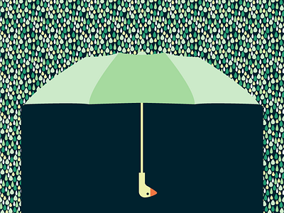 Rainy Day drop duck pattern rain umbrella