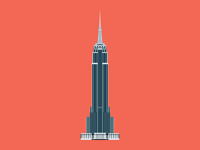 The Empire State Building architecture building empire illustration new york state tallest tower vector