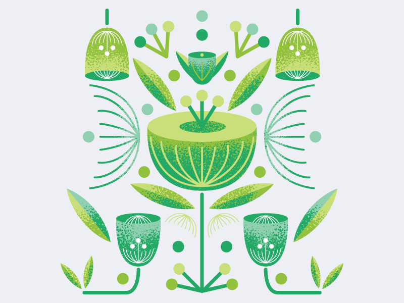 Scandinavian Floral #3 by Sam Nga Blum on Dribbble