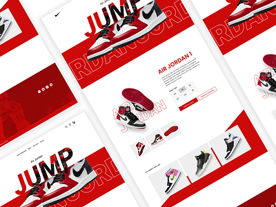 JUMP - Web design branding design jordan minimal nike sneakers sport ui ux web web design website