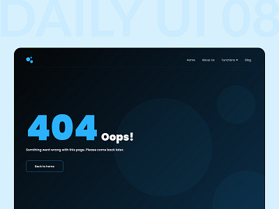 Daily UI :: 008 404 Page 404page dailyui ui web design