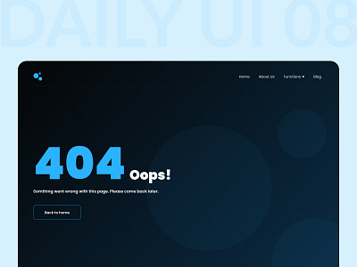 Daily UI :: 008 404 Page