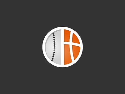 Baseball Basketball app branding illustration logo vector