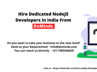 Hire Dedicated NodeJS Developers in India | DxMinds branding ui