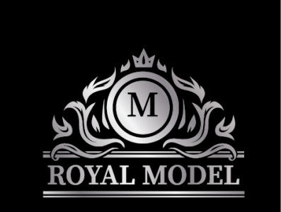 Royalmodel logo design illustration logo