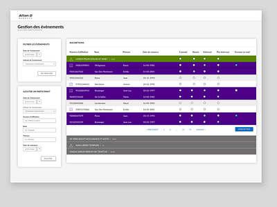 Atten D | Web App app design ui web webdesig