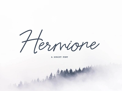 Hermione - Script Fonts calligraphy font font design fonts lettering typography vector