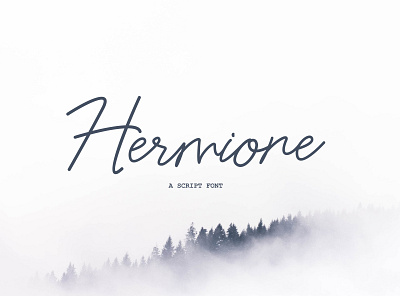 Hermione - Script Fonts calligraphy font font design fonts lettering typography vector