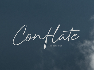 Conflate - Script Font