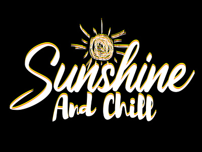SUNSHINE AND CHILL design graphic design illustration logo vector