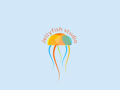 Jellyfish studio animation art branding color creative design graphic design icon illustration illustrator jellyfish logo sea vector