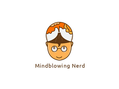 Mindblowing Nerd animation art branding design graphic design icon illustration illustrator logo mindblowing nerd vector