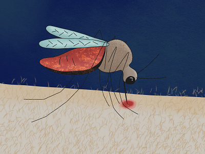 The one who bites you at night art blood art mosquito digital art drawing insect illustration hand illustration mosquito illustrations to order illustrator insect mosquito mosquito bite mosquito drinks blood texture in illustration