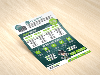 IJL Hosting Flayer brochure design flayer design layout