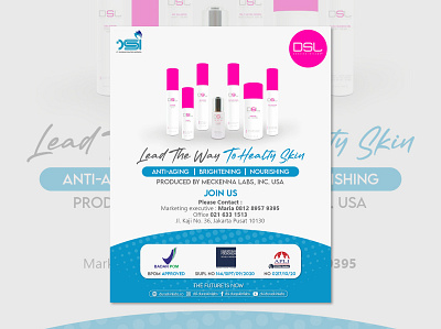 Duraskin Poster banner banner ads layout poster skincare