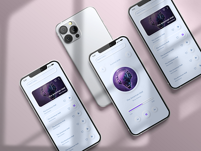 Music App _Nuemorphism clean design clean music app clean ui concept design design illustration mobile mockups morphing morphism neumorphic design neumorphism ui