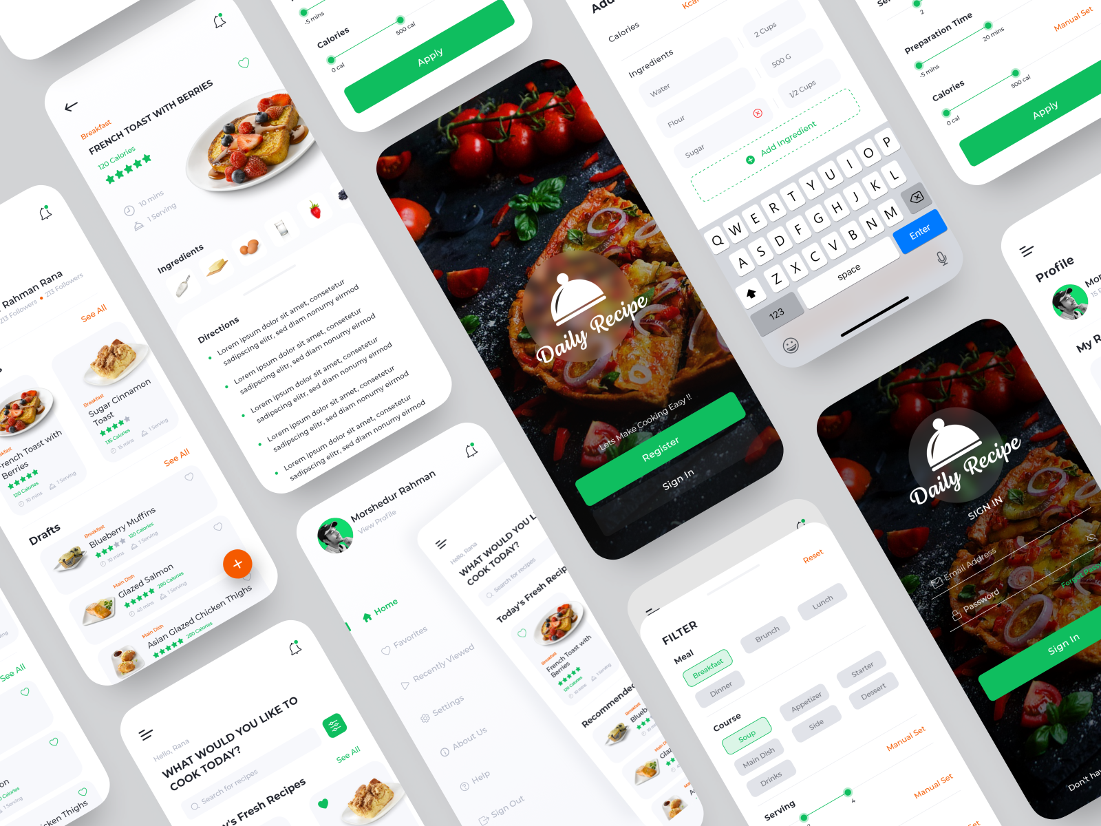 Daily Recipe App v1 by Morshedur Rahman Rana on Dribbble