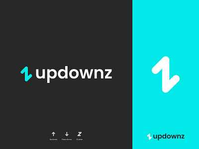 updownz - Logo Design Concept alphabet app arrow brand identity branding concept designer portfolio designs down faruk icon letter logo logo designer logomark modern omar up updownz z