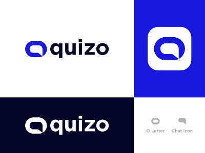 quizo - Logo Design Concept app brand identity branding chat concept design designer portfolio designs faruk icon illustration letterlogo logo logo designer logomark o omar q quiz quizo