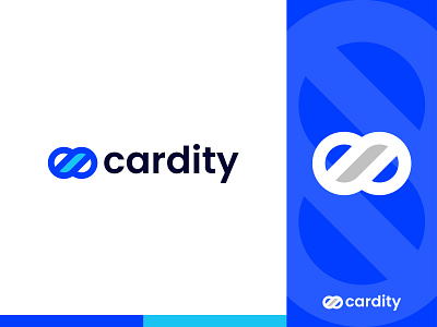 cardity - Logo Design Concept app blue brand identity branding card colorful concept creative credit card design designer portfolio designs icon infinity logo logo designer logomark modern payment unique