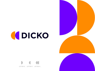 DICKO - Logo Design Concept best brand identity branding c colorful concept creative d design designer portfolio designs dicko k letterlogo logo logo designer modern simple unique website