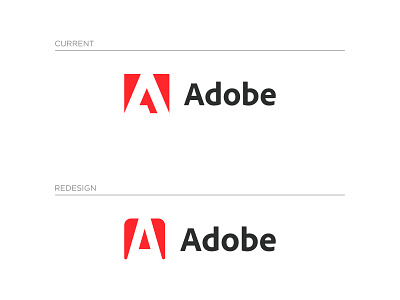Adobe Logo Redesign Concept a logo adobe brand identity branding business company concept creative design designer portfolio designs faruk illustration logo logo designer negativespace omar recreate redesign unique