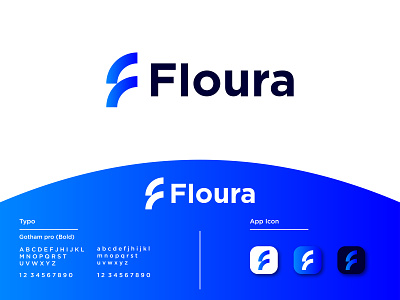 Floura - Logo Design Concept brand identity branding concept creative design designer portfolio designs f letter flat floura letterlogo logo logo designer modern unique