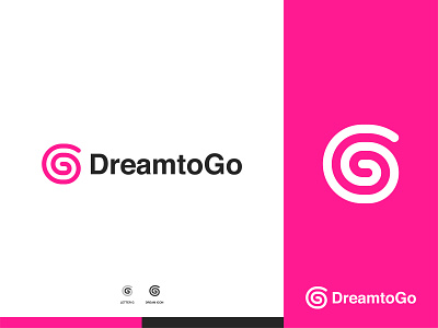 DreamtoGo - Logo Design Concept agency airplane brand identity branding company concept creative design designer portfolio designs dream fly go iconic logo logo designer minimal minimalist modern professional