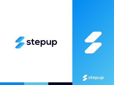 stepup - Logo Design Concept app best brand identity branding colorfull concept creative design designer portfolio designs gradient logo logo designer modern presentation stairs step stepup up website