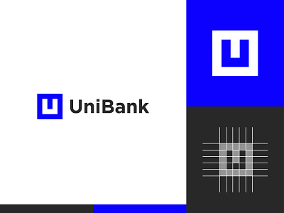 UniBank - Logo Design Concept bank best box brand identity branding concept creative design designer portfolio designs logo logo designer minimal minimalist modern presentation square u ulogo union