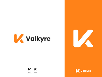 Valkyre - Logo Design Concept agency app best brand identity branding concept creative design designer portfolio designs k letterlogo logo logo designer modern personal professional v vk website