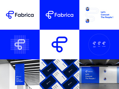 Fabrica - Logo Design Concept best brand identity branding chat communication concept connect connection connectivity design designer portfolio designs infinity line logo logo designer minimalist modern people unique