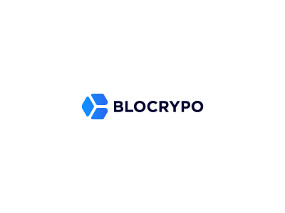 BLOCRYPO - Logo Design Concept b bletter blockchain brand identity branding concept creative crypto design designer portfolio designs gradient logo logo designer modern polygon tech technology unique web3