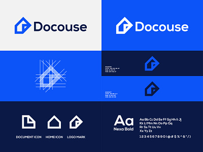 Docouse - Logo Design Concept brand identity branding building concept construction creative design designer portfolio designs docs document home house illustration logo logo designer modern paper simple unique