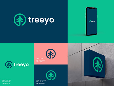 treeyo - Logo Design Concept brand identity branding circle concept creative design designer portfolio designs leaf logo logo designer modern nature plant simple startup tree unique