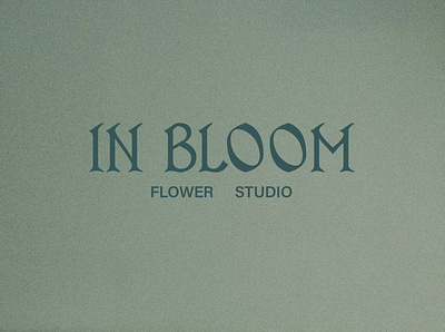 Logo for a flower studio branding design graphic design identity identity design logo logo design logotype typography vector