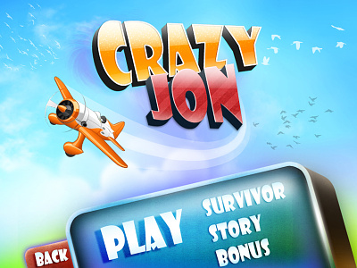 Crazy Jon game art game design game ui ios