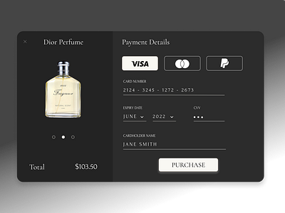 Daily UI - Credit Card Checkout