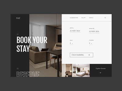 Landing Page hotel landing page landing page landing page design ui design