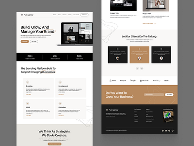 Creative Agency Landing Page creative creative agency design digital agency landing page minimal ui ui design ui ux web web design