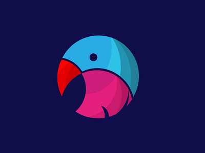 parrotIcon 3d graphic design icon design illustrations illustrator logo