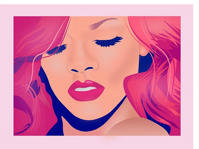 Rihanna design illustration illustrations illustrator