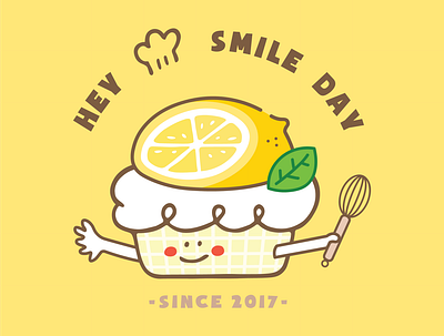 甜點LOGO設計 feat. HEY SMILE DAY design graphic design illustration logo